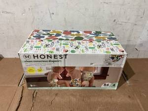 lot 236 image: The Honest Company, Clean Conscious Disposable Baby Diapers, Size 4, 84 Count
