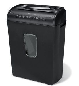 lot 118 image: PenGear 6-Sheet Cross-Cut PaperCredit Card Shredder with 3.7 Gallon Bin, Black,Home and Office Use