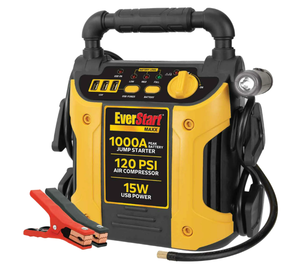 lot 124 image: EverStart Maxx 1000 Amp Jump Starter and Air Compressor