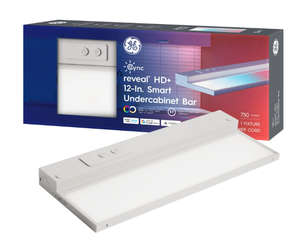 lot 135 image: GE Cync Reveal Smart LED Under Cabinet Light Fixture, Color Changing Kitchen Light, 12