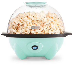 lot 227 image: Dash 4.5 Qt. Stirring Electric Popcorn Popper with Lid for Serving Bowl & Convenient Storage, 18 Cups