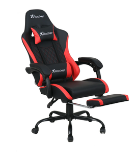 lot 230 image: X Rocker Apex PC Gaming Chair with Massage Function and Footrest