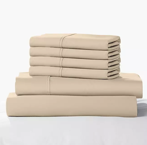 lot 261 image: 6PCS King Size Color Sense 1200 Thread Count Cotton Blend Sheet Set