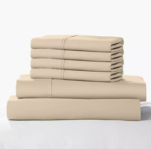 lot 262 image: 6PCS King Size Color Sense 1200 Thread Count Cotton Blend Sheet Set