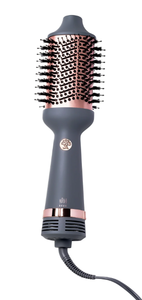 lot 270 image: Hairitage Ceramic Volumizing Blow Dryer Brush for Curling and Straightening
