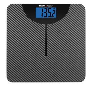 lot 368 image: LOT OF 2 Health O Meter LCD Carbon Fiber Digital Body Weight Scale, 400lb Capacity