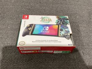 lot 166 image: HORI Zelda Tears of the Kingdom, Nintendo Switch, Split Pad Pro, Ergonomic Video Game Controller for Hand-Held Mode