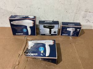 lot 280 image: LOT OF 4 Miscellaneous Hair Dryers