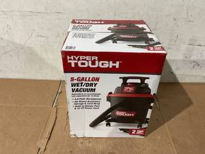 lot 287 image: Hyper Tough 5 Gallon WetDry Vacuum for the Car, Garage, Home or Workshop