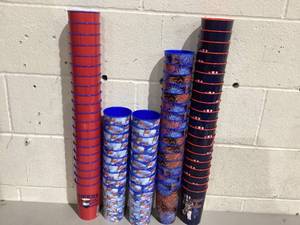 lot 489 image: LOT OF Plastic Patriotic Cups