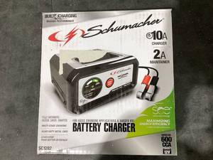 lot 612 image: Schumacher SC1282 10-Amp 12V Fully Automatic Battery Charger and Maintainer