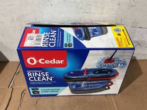lot 335 image: O-Cedar RinseClean Clean Water Spin Mop and Bucket System