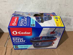 lot 336 image: O-Cedar RinseClean Clean Water Spin Mop and Bucket System