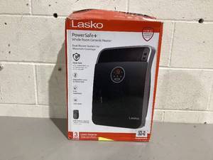 lot 493 image: Lasko 18 1500W Whole Room Ceramic Console Space Heater with Remote