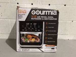 lot 508 image: Gourmia All-in-One 14-Quart Air Fryer, Oven, Rotisserie, Dehydrator with Temperature Probe