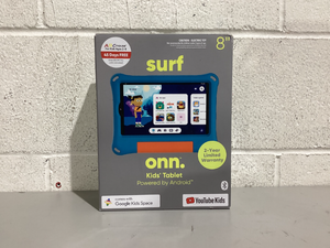 lot 524 image: Onn. 8 Kids Tablet, 32GB, (2024 Model) - Blue