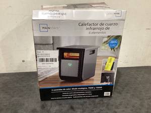 lot 634 image: Mainstays 1500W Electric 4-Element Infrared Cabinet Space Heater for Indoor