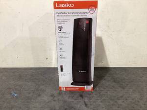 lot 642 image: Lasko 22 1500W Oscillating Ceramic Tower Space Heater with Remote