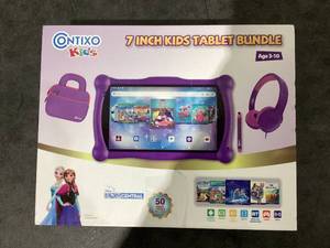 lot 659 image: Contixo 7 Kids Tablet Bundle, Kids Ages 3-12, 50 FREE Disney Storybooks, Educational Android Tablet, 32GB