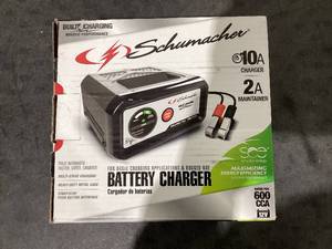 lot 681 image: Schumacher SC1282 10-Amp 12V Fully Automatic Battery Charger and Maintainer