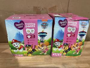 lot 401 image: LOT OF 2 Parents Choice Dry & Gentle Diapers Size 4T5T, 70 Count