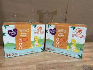 lot 403 image: LOT OF 2 Parents Choice Shea Butter Baby Wipes, 900 Count