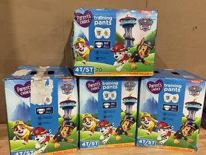 lot 417 image: LOT OF 4 Parents Choice Paw Patrol Training Pants for Boys