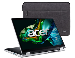 lot 65 image: Acer Aspire 3 Spin 14 Convertible Laptop  14 1920 x 1200 IPS Touch Display  Intel Core i3-N305  Intel UHD Graphics  8GB LPDDR5  128GB SSD