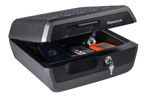 lot 176 image: SentrySafe CHW30100 Fire-Resistant and Water-Resistant Safe Box with Key Lock, 0.36 Cu. ft