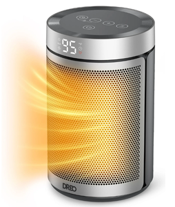 lot 200 image: LOT OF 2 Dreo Space Heaters for Inside, Portable Electric Heater for Home with Thermostat, 1-12H Timer, Eco Mode and Fan Mode