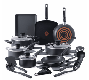 lot 206 image: 22PCS T-fal Kitchen Solutions, Non-Stick Pots and Pans Cookware Set