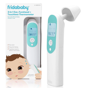 lot 410 image: Frida Baby 3 in 1 Digital Thermometer for Ear, Forehead, and Touchless Infrared Bottle Temperature