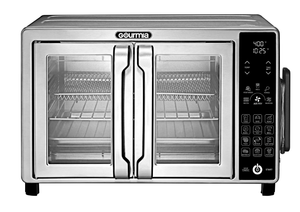 lot 661 image: Gourmia 6-Slice Digital Toaster Oven Air Fryer, with 18 One-Touch Presets & Temp Probe, Stainless Steel
