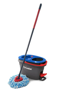 lot 688 image: O-Cedar RinseClean Clean Water Spin Mop and Bucket System  Clean with Clean Water  Removes 99% of Bacteria