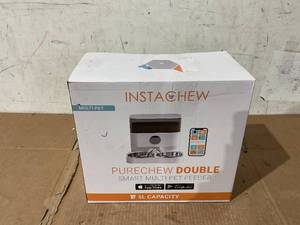 lot 88 image: Instachew Purechew Double Automatic Pet Feeder, Two-Way Splitter and Double Bowls for Cats and Dogs