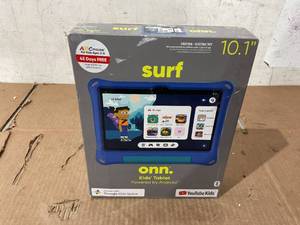 lot 92 image: Onn. 10.1 Kids Tablet, 32GB, (2024 Model) - Blue