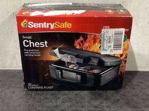 lot 689 image: SentrySafe CHW20201 Fire-Resistant and Water-Resistant Chest Safe with Tubular Key Lock 0.28 Cu. ft