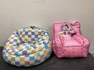 lot 721 image: LOT OF 2 Bean Bag Chair