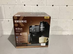 lot 550 image: Keurig K-Duo Essentials Black Single-Serve K-Cup Pod Coffee Maker