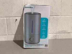 lot 585 image: Homedics Ultrasonic Humidifier, Cool Mist, Easy Top Fill with up to 44 Hour Run Time