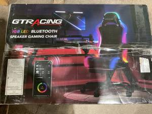 lot 443 image: GTRACING GTW500 Lumina Elite LED & Bluetooth Speaker Gaming Chair