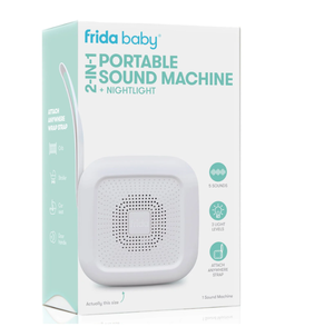 lot 264 image: Frida Baby 2-in-1 Portable Sound Machine and Night Light with Strap for Infant