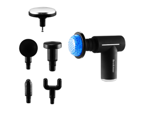 lot 267 image: Brookstone Cordless Hot and Cold Percussion Deep Tissue Massager Gun, 6 Intensity Levels