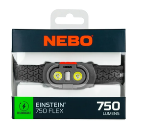 lot 373 image: NEBO Einstein 750 Lumen LED Gray Flex Headlamp