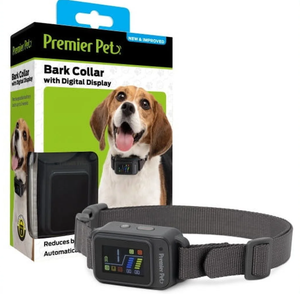 lot 377 image: Premier Pet Bark Collar with Digital Display - Reduces barking quickly & safely