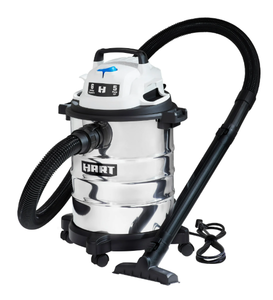 lot 512 image: HART 6 Gallon 5 Peak HP Stainless Steel WetDry Vacuum