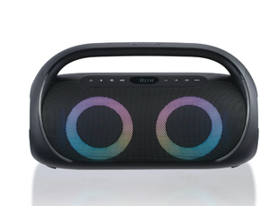 lot 515 image: Onn. Portable FM Boombox with LED Lighting