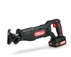 lot 572 image: Hyper Tough 20V Max Lithium-ion Cordless Reciprocating Saw, Variable Speed, Keyless Blade Change, with 1.5Ah Lithium-Ion Battery and Charger, Wood Blade and LED Light