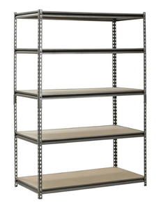 lot 439 image: Muscle Rack Silver Vein 24x48x72 5 Shelf Steel Shelving