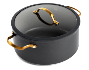 lot 449 image: Thyme & Table Non-Stick 5 QT Signature Stock Pot with Glass Lid